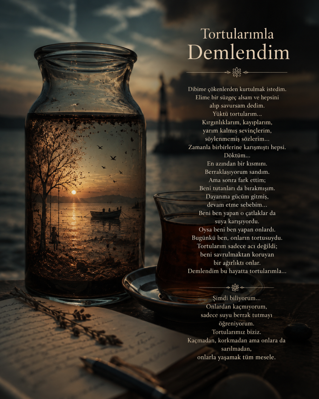 Tortularımla Demlendim